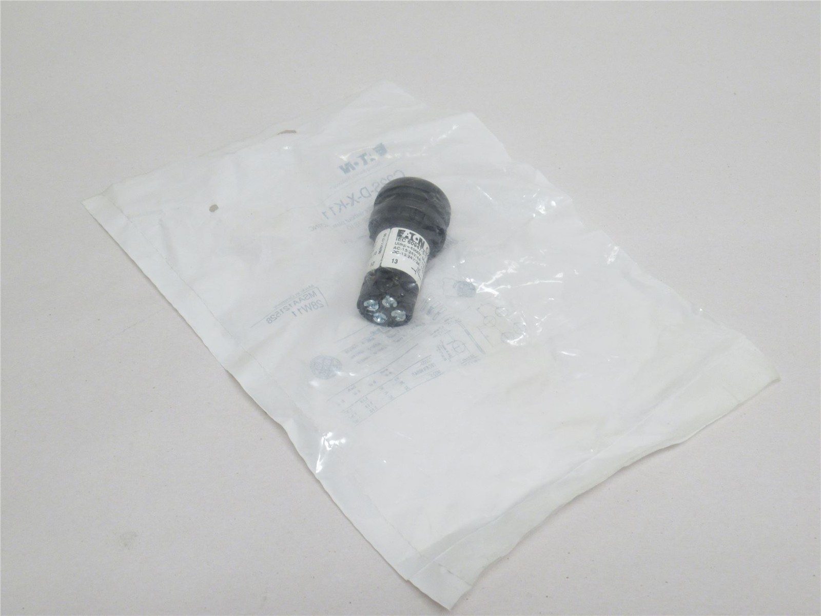 240359 New-No Box; Eaton C22S-D-X-K11 Non-illuminated Push-Button; 110/230VAC