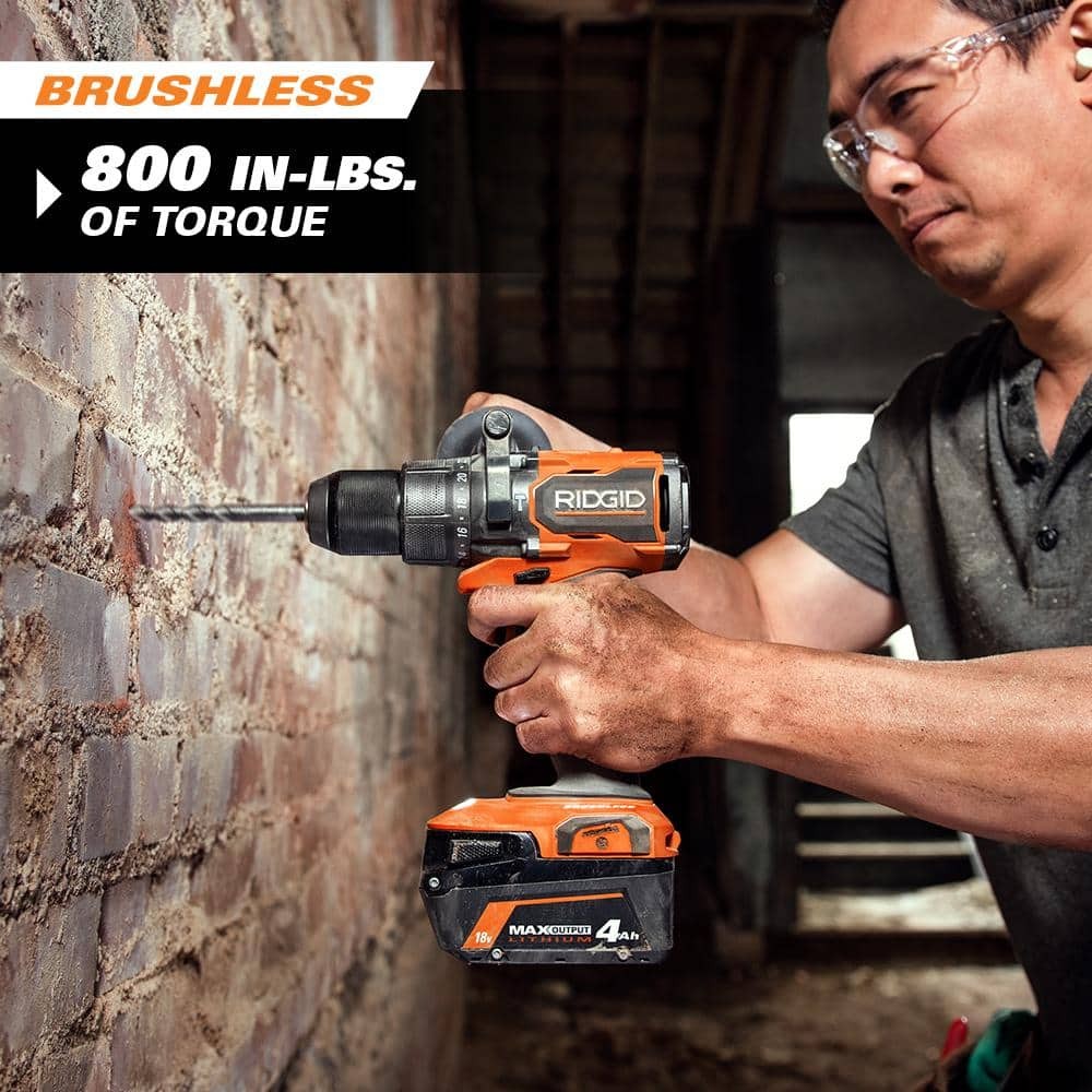18V Brushless Hammer Drill & Impact Driver Combo Kit w/ Batteries