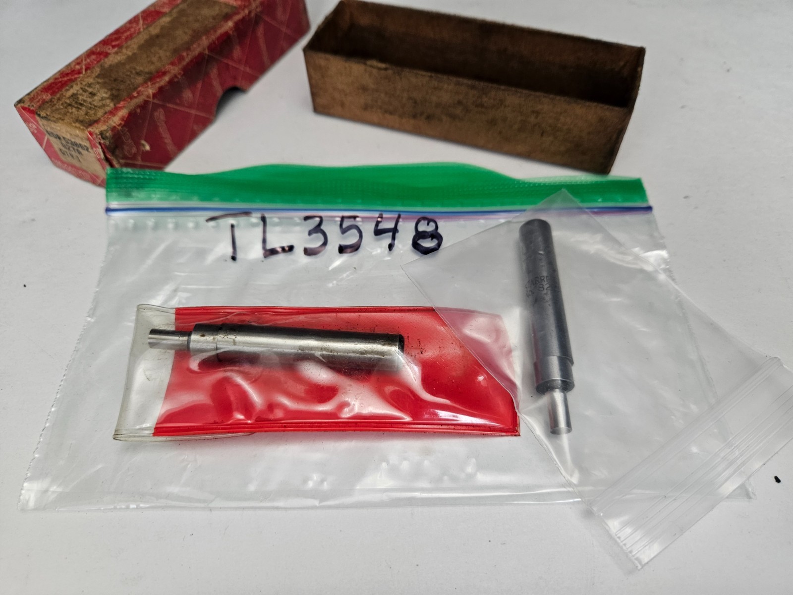 STARRETT #827A 2- EDGE FINDERS IN GOOD CONDITION W/BOX (TL3548)