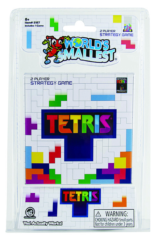 World's Smallest TETRIS Head to Head 2 Player Strategy Game Toy Miniature