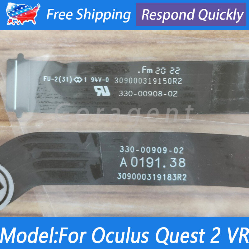 2PCS For Meta Quest 2 VR Headset L & R Controller Flex Cable 330-00908-02
