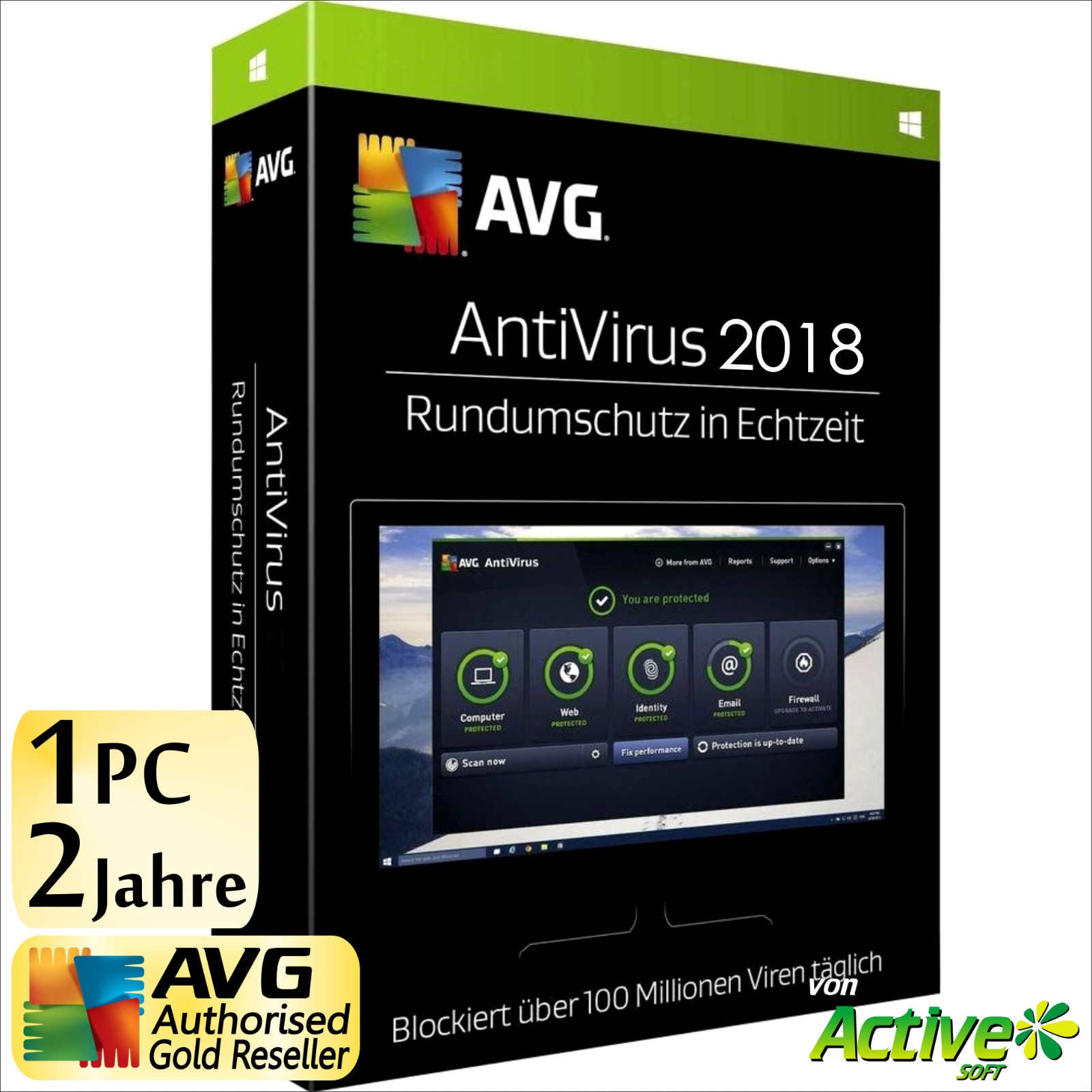 AVG AntiVirus 2026 1PC 2 Years | FULL VERSION | Anti-Virus Security Premium DE UE