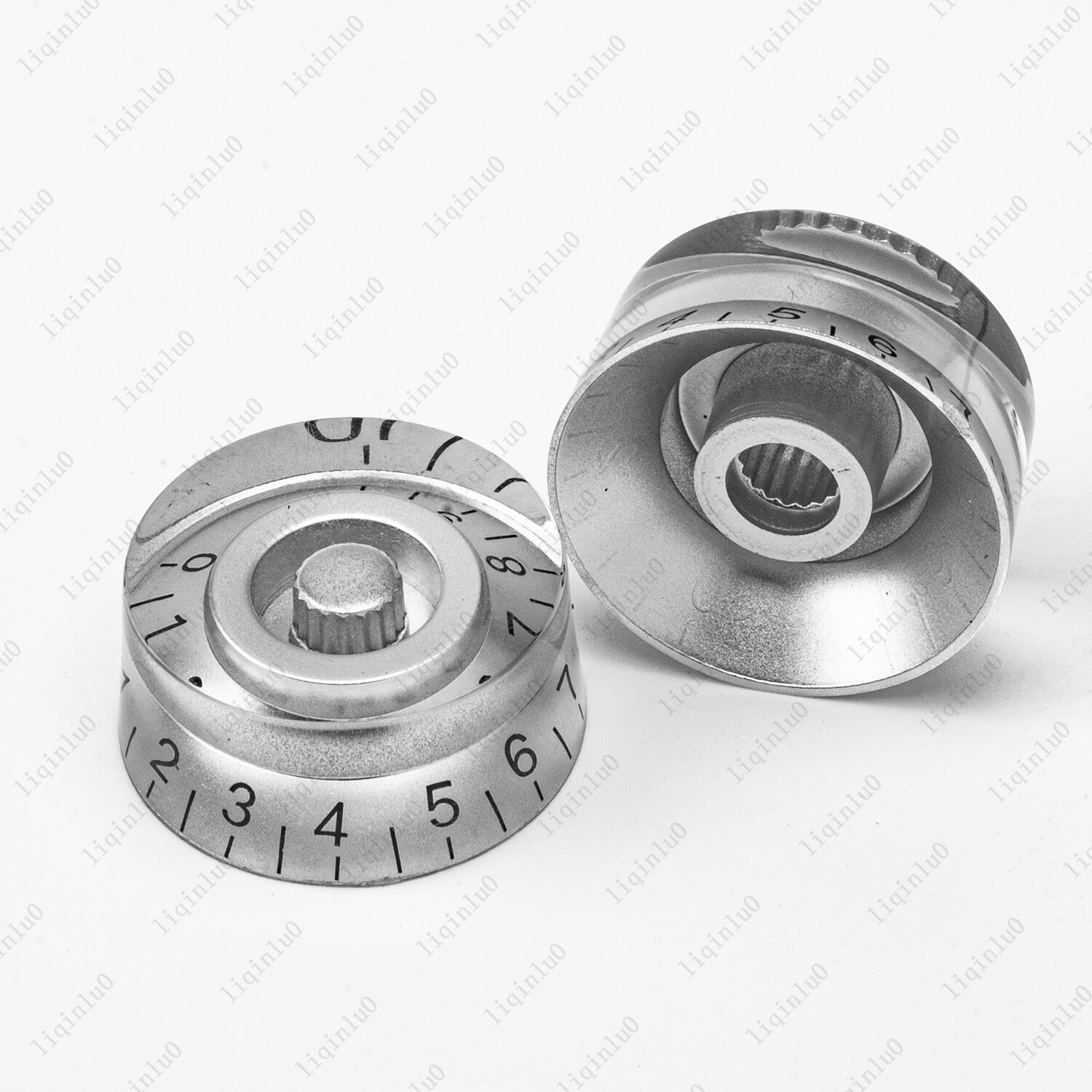 4 Pcs Silver LP Guitar Control Knobs Speed Dial Knobs for SG Les Paul Guitar