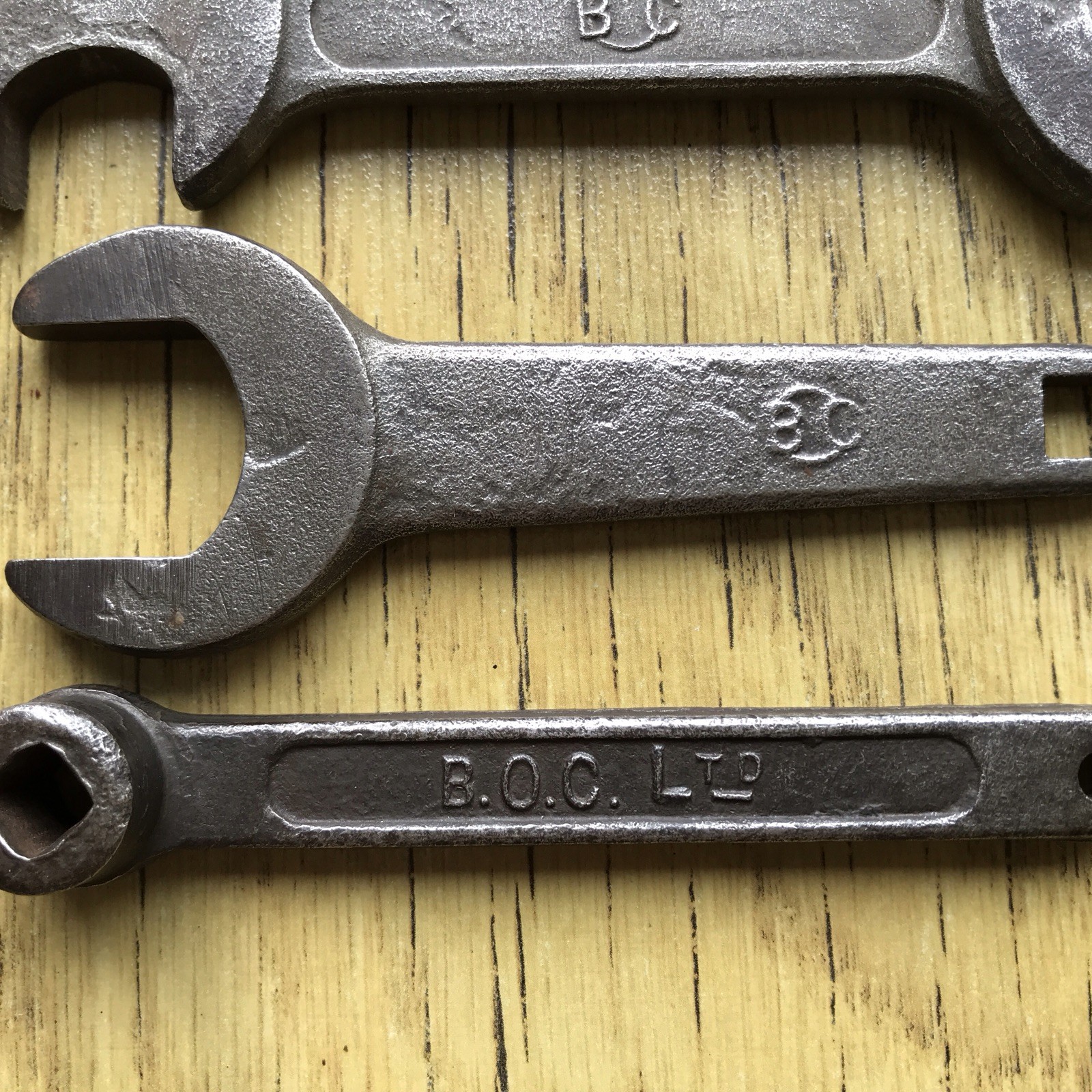 4 Vintage BOC Spanners Collectible.
