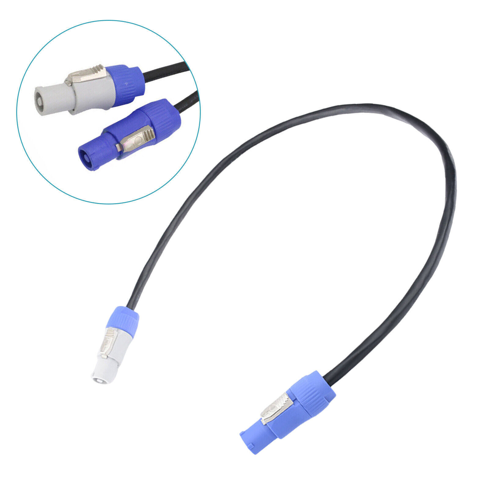 5-Pack 5ft Powercon Extended Cable Power Plug Male to Female for Stage Par Light