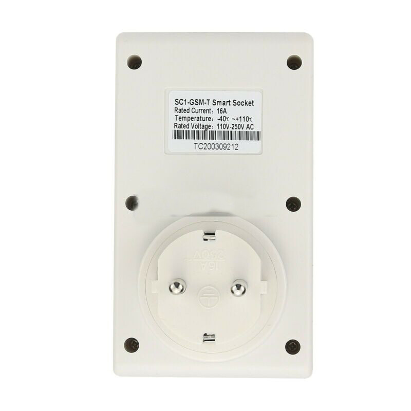 SC1-GSM GSM Smart Switch Socket Cellphone Remote Control German Standard 16A