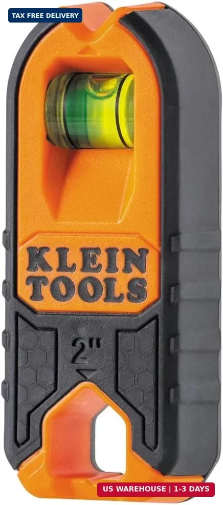 Klein Tools MSF100 Magnetic Stud Finder and Level, Compact, Wood and Metal Detec