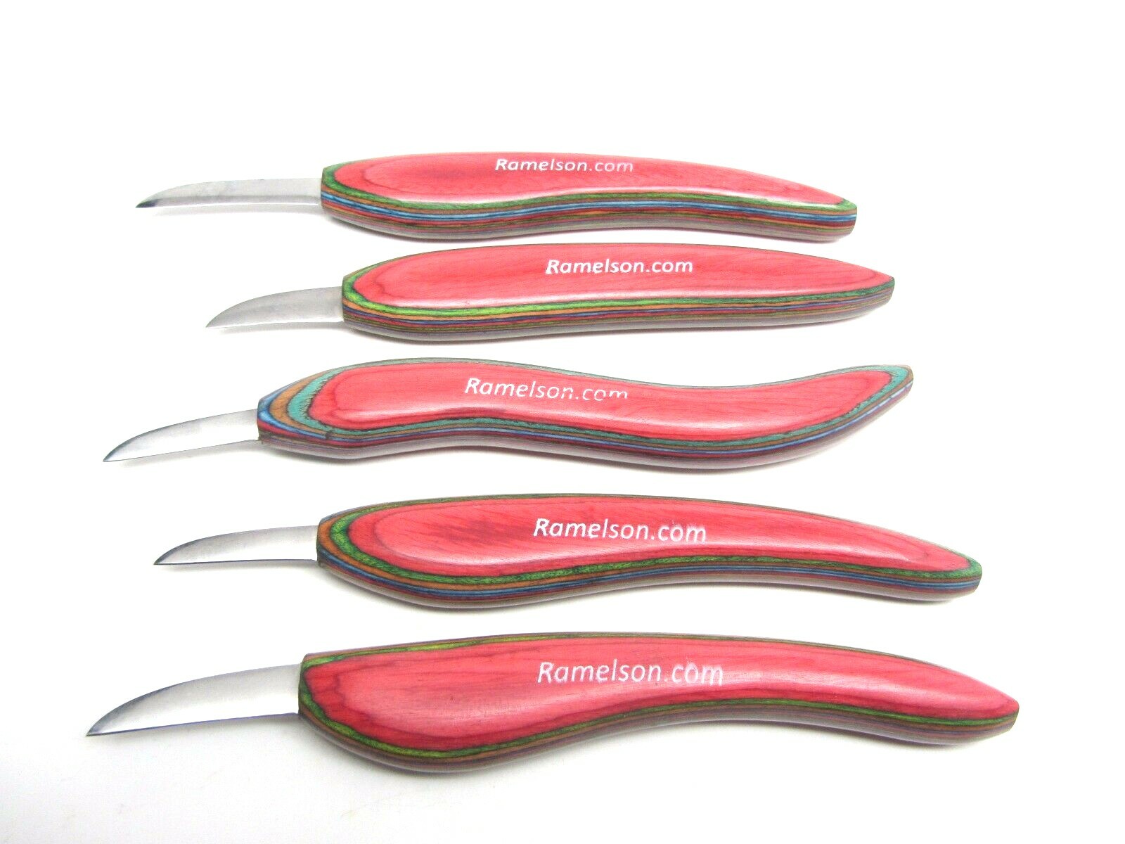 Ramelson Wood Carving Tools Chip Knife Set 5pc Whittling Woodworking Tools
