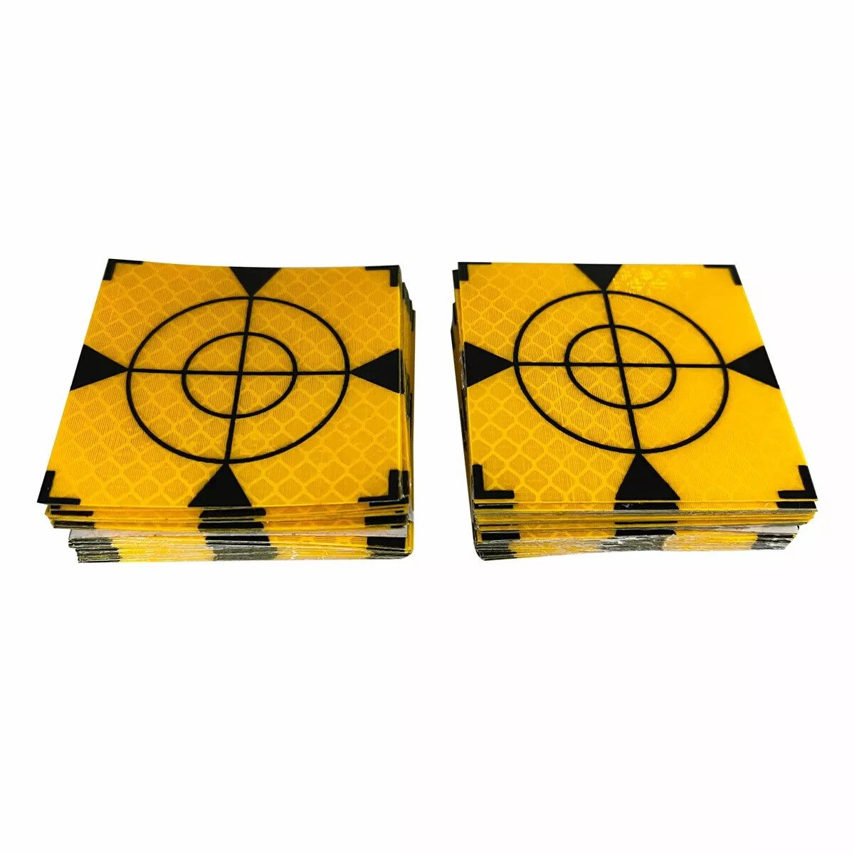 100 PCS REFLECTOR SHEET 60X60MM REFLECTIVE TAPE TARGET (YELLOW )