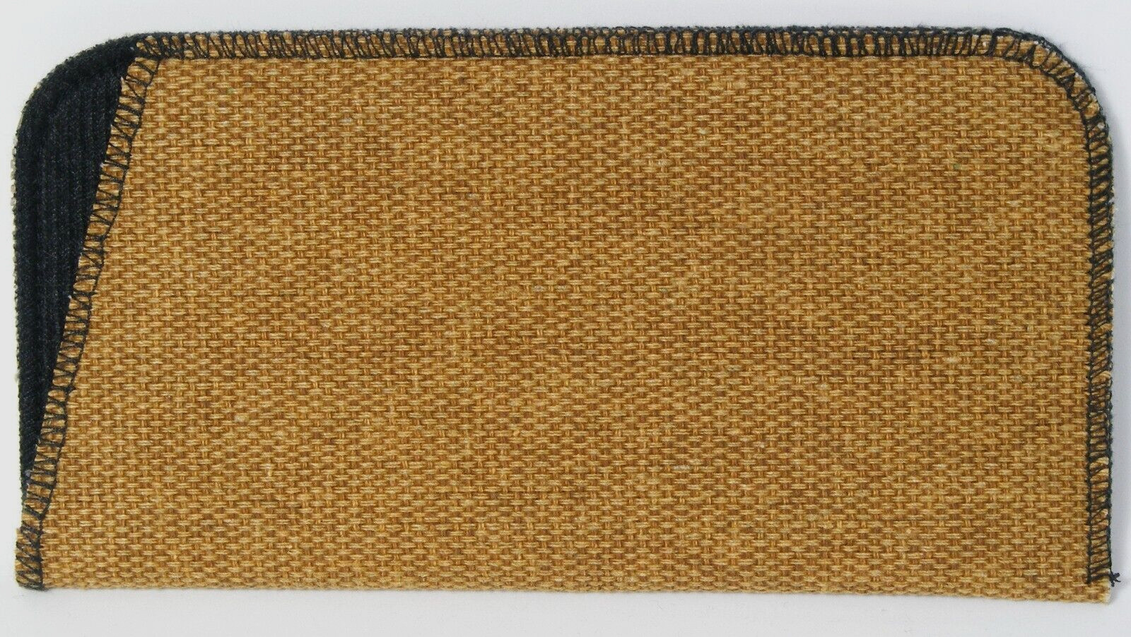 Soft Safety Eyeglasses Glasses Light Brown Case Pouch w/ Cleaning Cloth 165x84mm