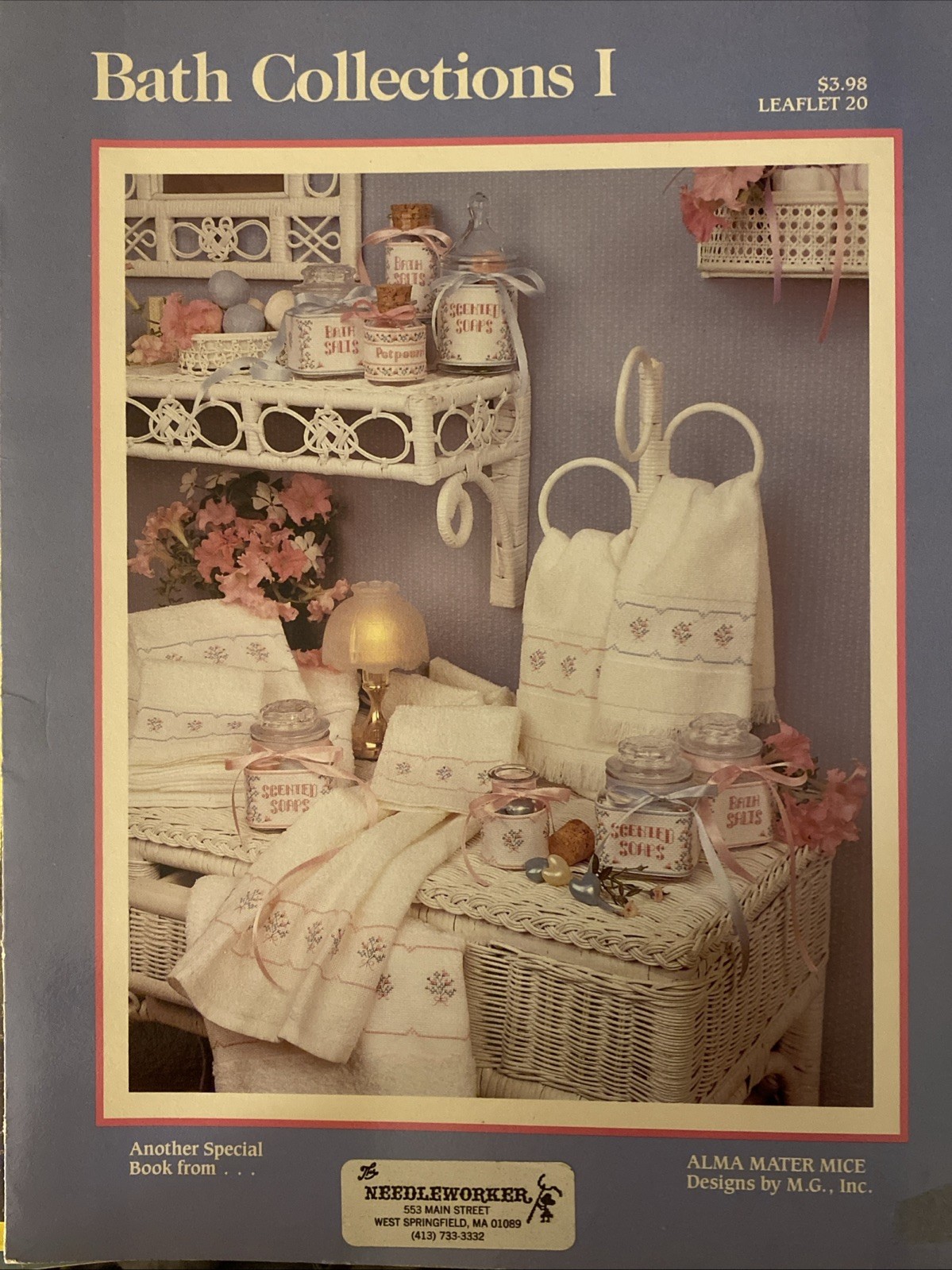 1987 Alma Mater Mice Designs- Bath Collections 1 Leaflet 20 Cross Stitch Pattern