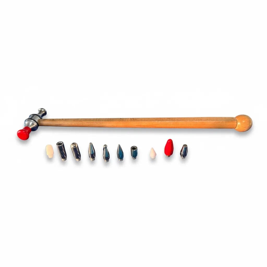 Interchangeable Tip Aluminum PDR Hammer (12 Tips)