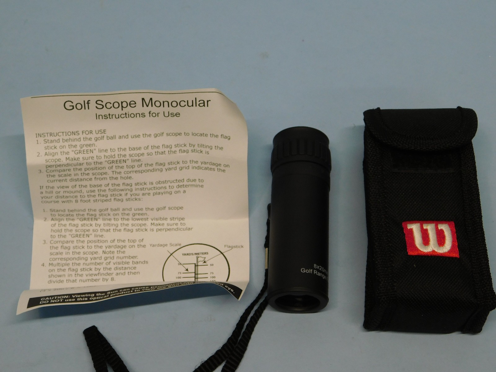 Wilson 8x20mm Golf Range Finder with Case