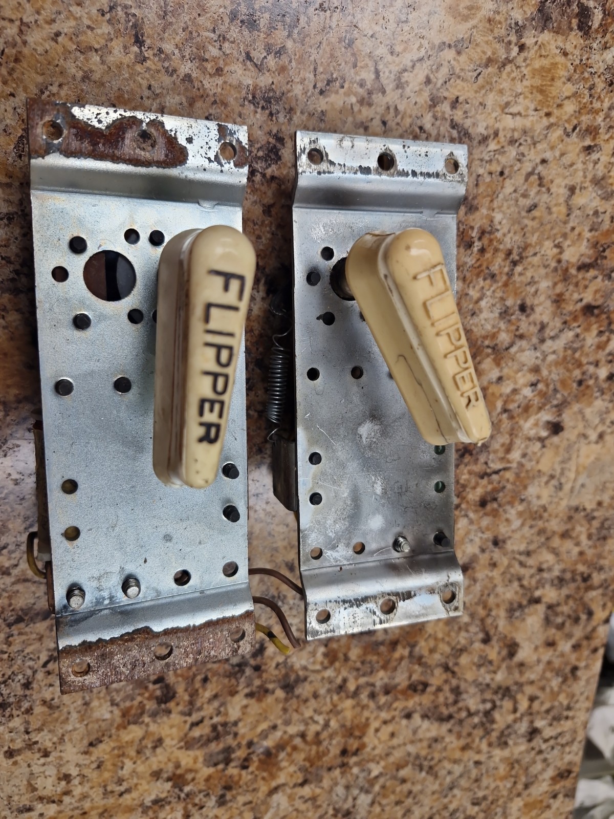 Pair of Bally Pinball Machine Flipper Assemblies