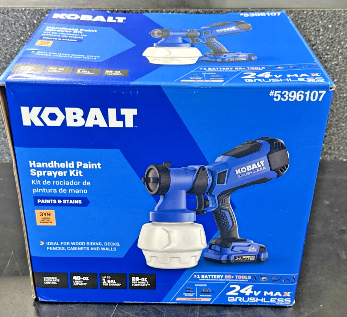 KOBALT 24V Brushless Handheld Paint Sprayer Kit 5396107
