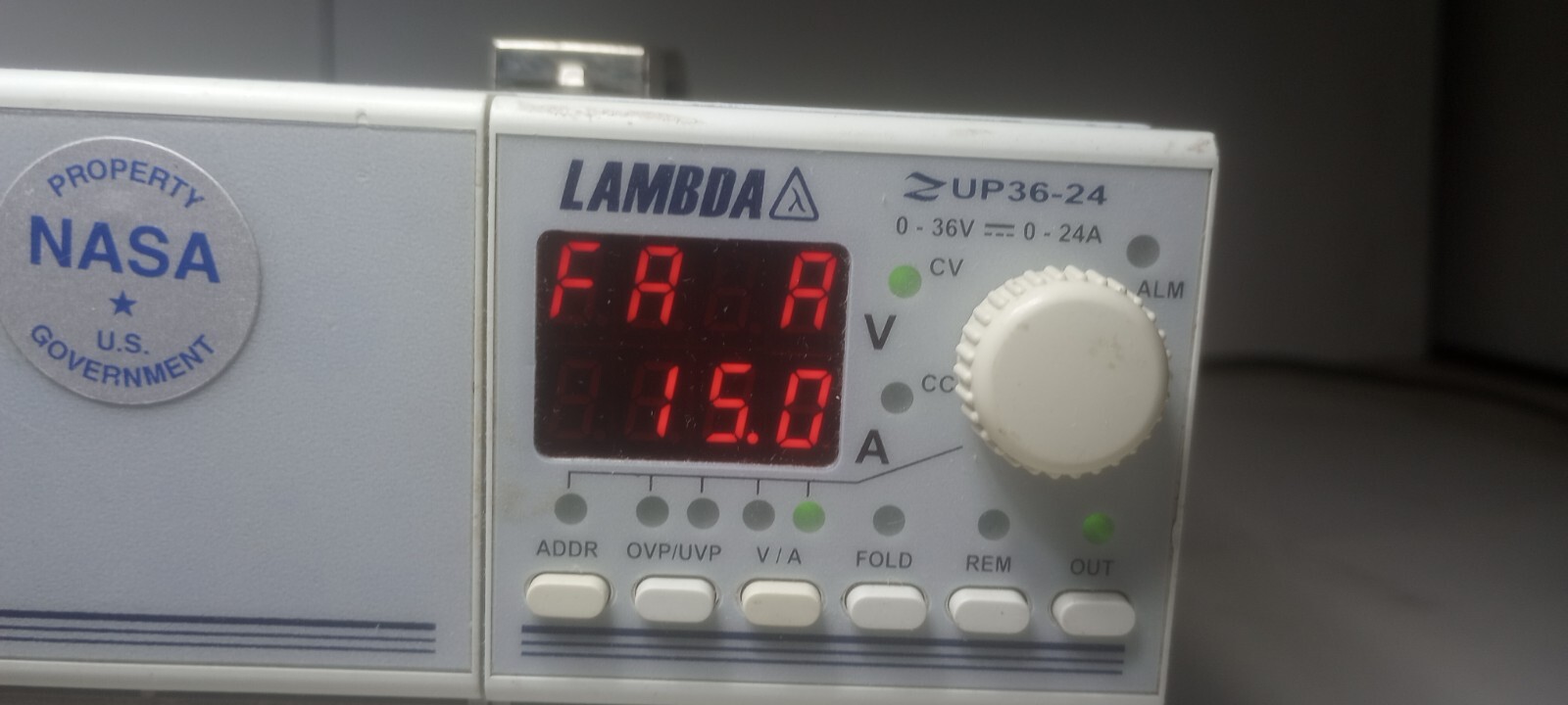 Perfect Working LAMBDA ZUP36-24 Zero Up Programmable Power Supply 0-36VDC/0-24A