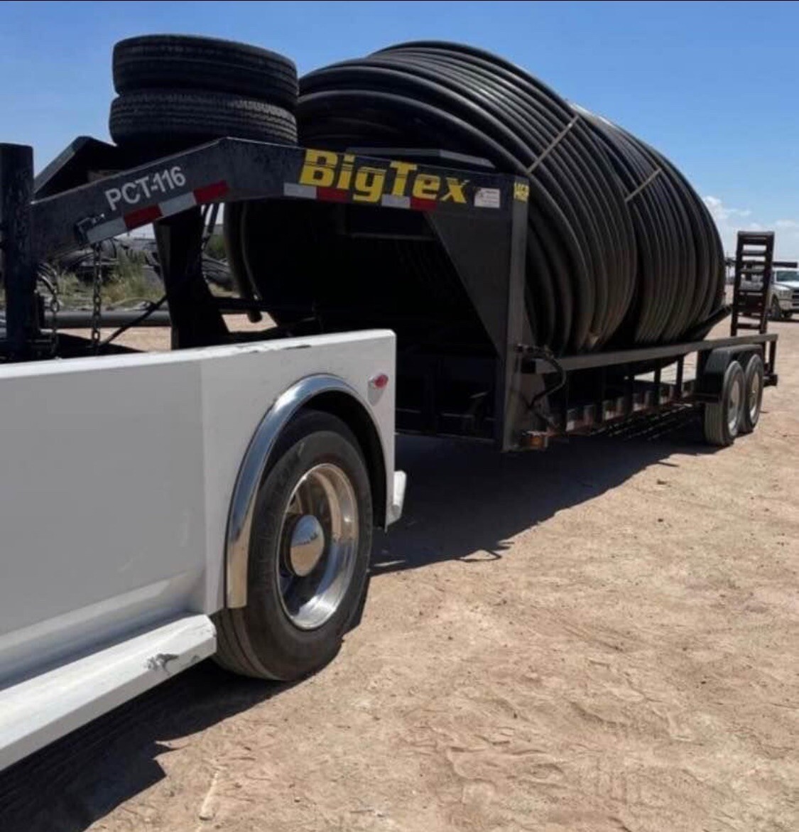Plastic irrigation pipe 900’x 3” SDR 11