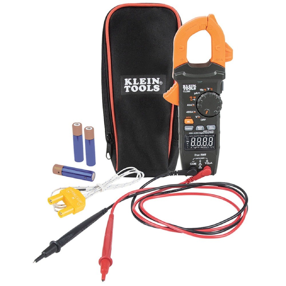 Klein Tools CL390 400 Amp Cordless Auto-Ranging Digital Clamp Meter Kit New