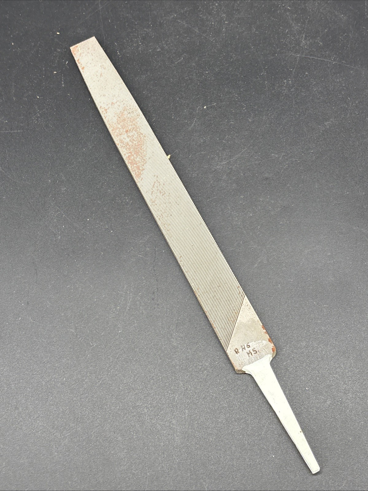Heller NuCut Single Cut Long Flat Angle Lathe 10” File Unused With Horse Logo