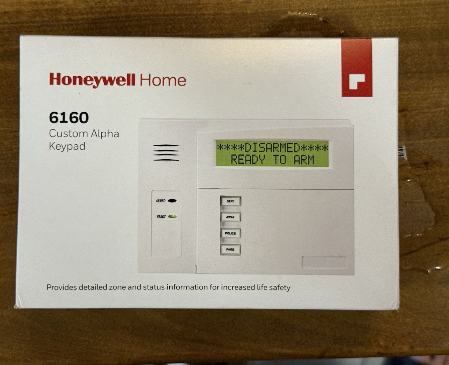 Honeywell Home 6160 Custom Alpha Alarm Security Keypad Control Keypad