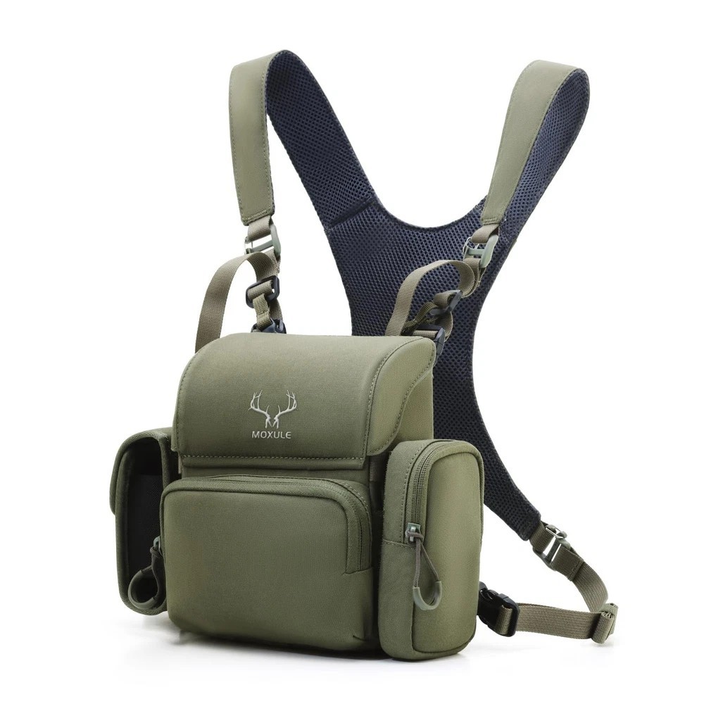 Binocular Harness Chest Pack: Bino Case with Rangefinder Pocket for Hunting B...