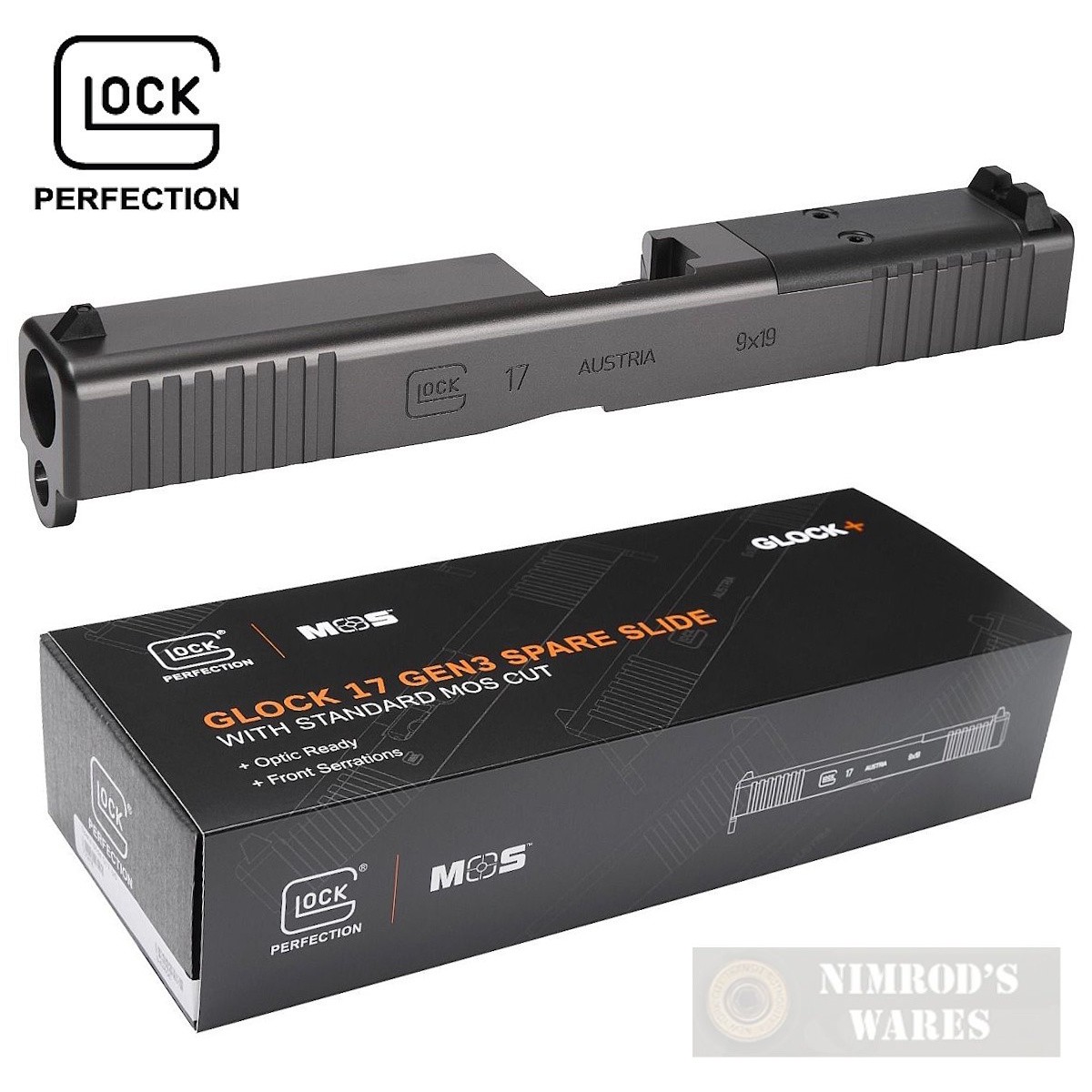 Glock 17 G17 Gen3 SLIDE Standard MOS Cut Optic-Ready 79009 FAST SHIP