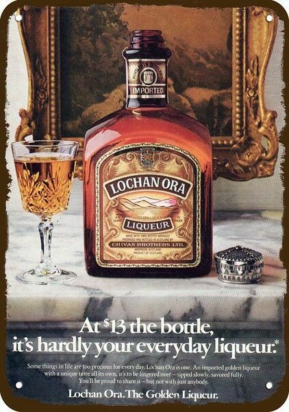 1979 LOCHAN ORA LIQUEUR Vintage Look **** DECORATIVE REPLICA METAL SIGN ****