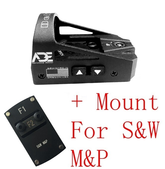 Ade RD3-012 Waterproof RED Dot Sight + F1 Smith Wesson MP Shield SD40VE SD40 SD9