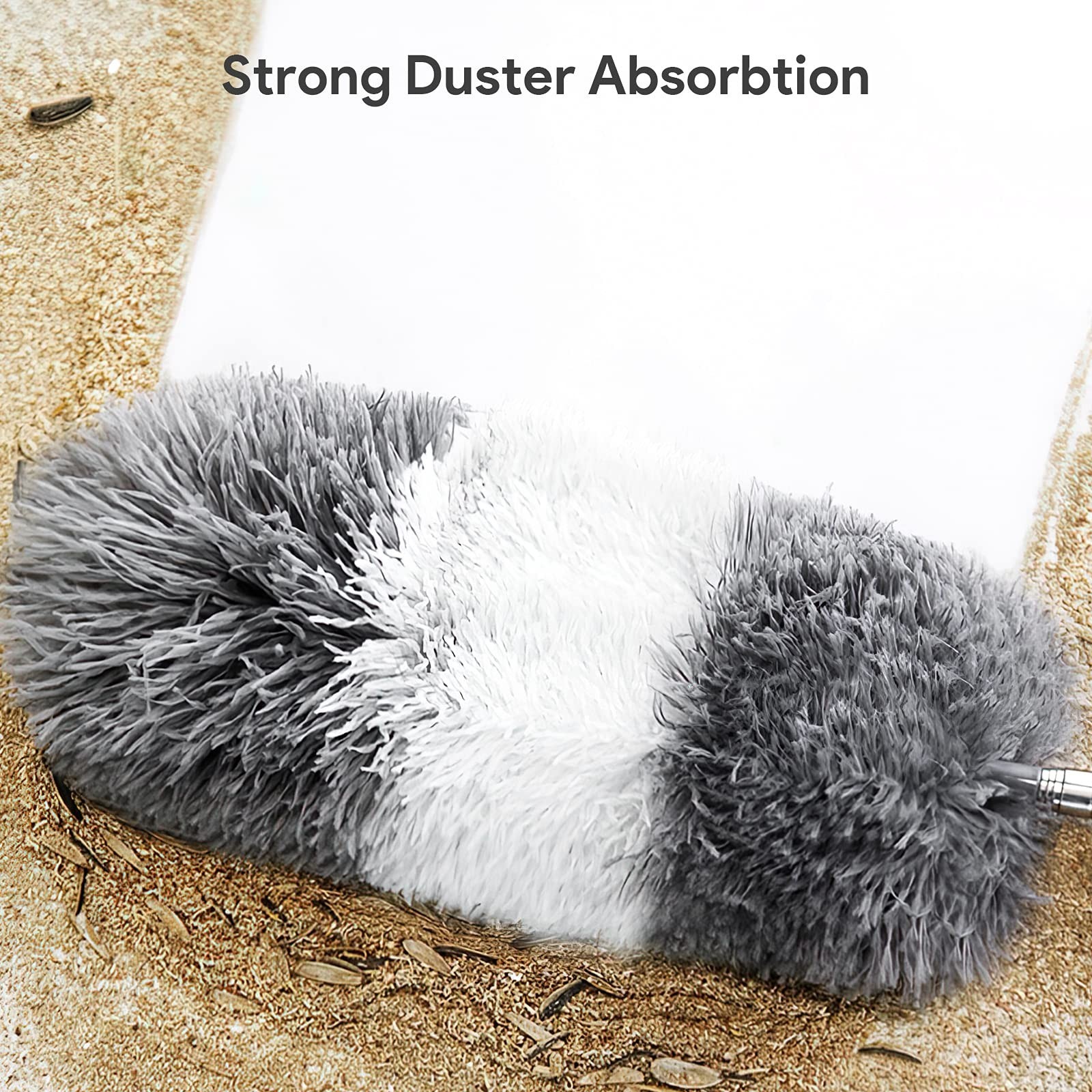 DELUX Microfiber Feather Duster,7 PCS Reusable Bendable Washable Cobweb Duste...