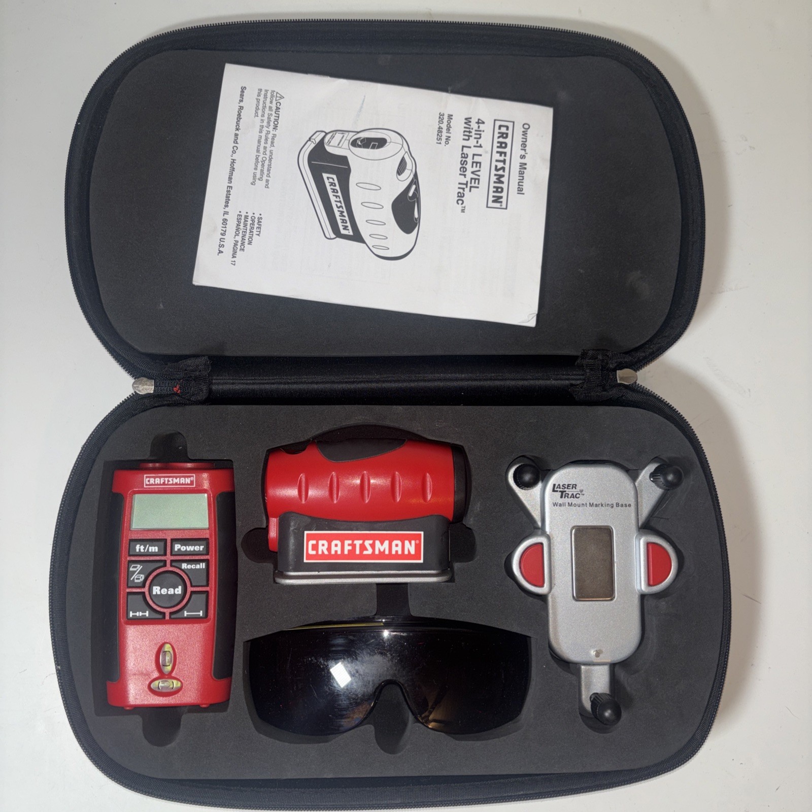 CRAFTSMAN 4-in-1 Level & Laser-Guided Measuring Tool Combo Kit w/LASER TRAC