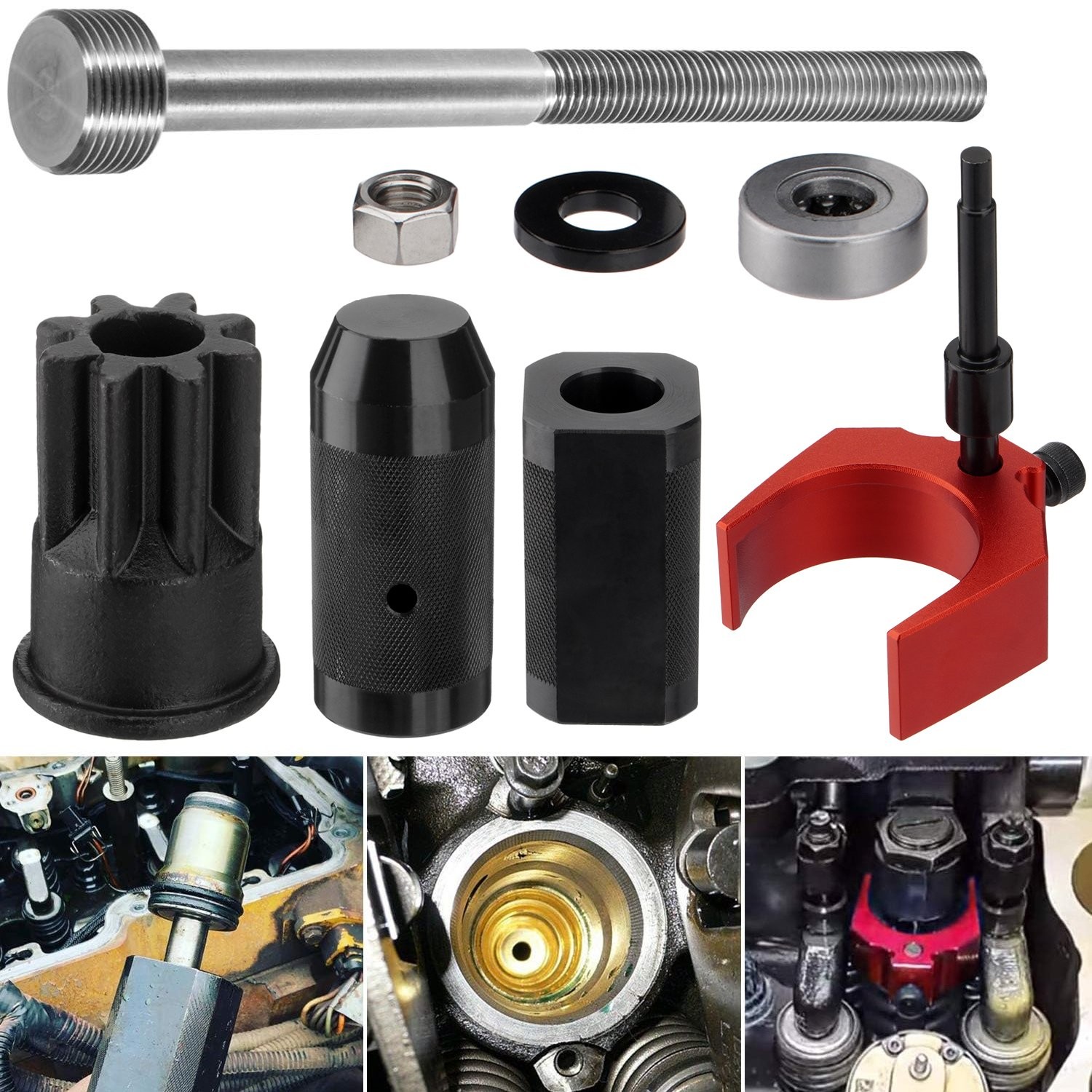 9U-6891 For CAT 3406E C15 C16 Injector Sleeve Remover Installer Tool Set 8 Pcs