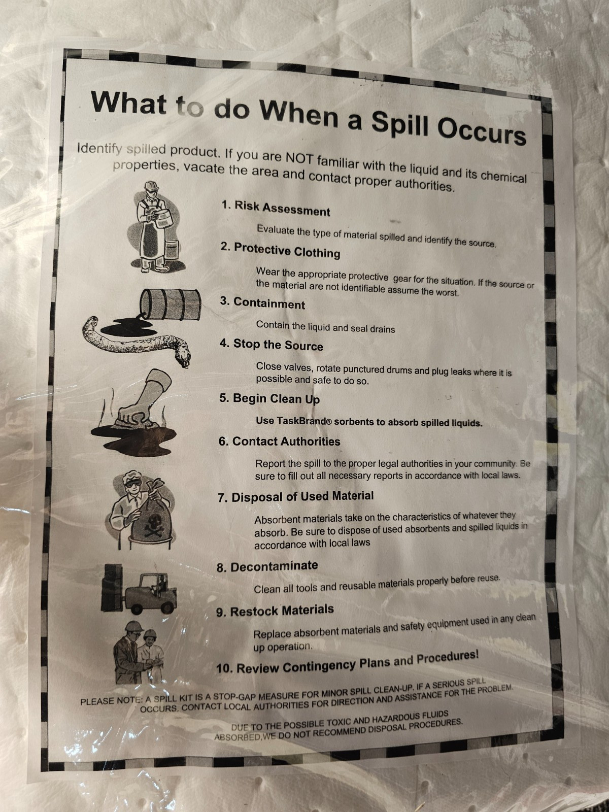 Task Brand Sorbents OS-SKTK Oil Spill Response Hardware
