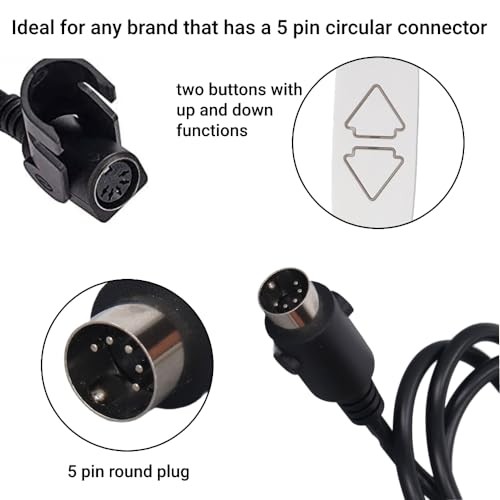 LiebeWH Lift Chair Remote Control Replacement Universal Two Button 5 Pin ABS ...