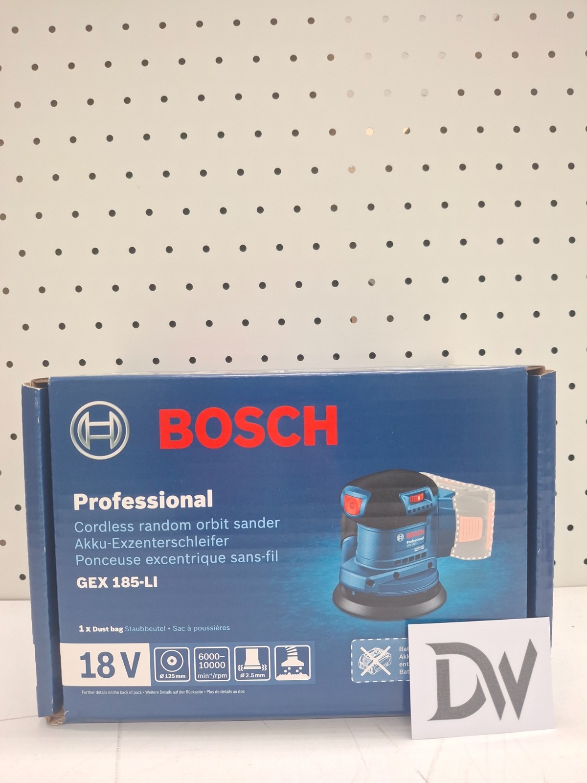 Bosch GEX185-LI Rechargeable Circular Sander Bear Tool 125 mm
