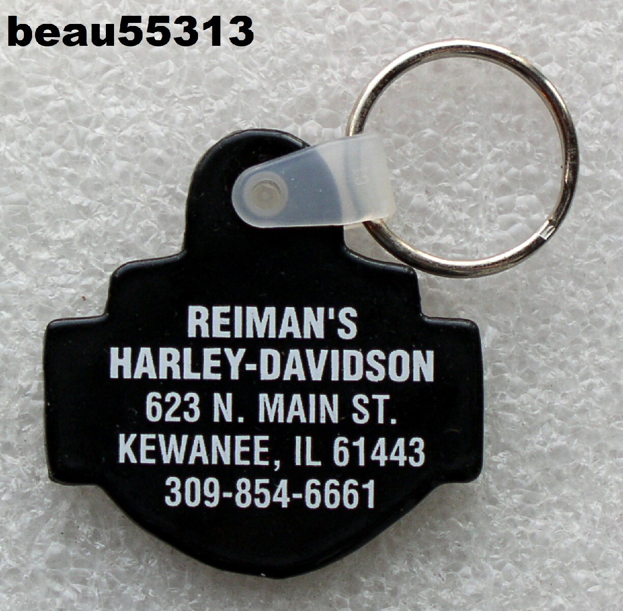 ⭐REIMANS KEWANEE ILLINOIS HARLEY DAVIDSON DEALER KEY CHAIN FOB