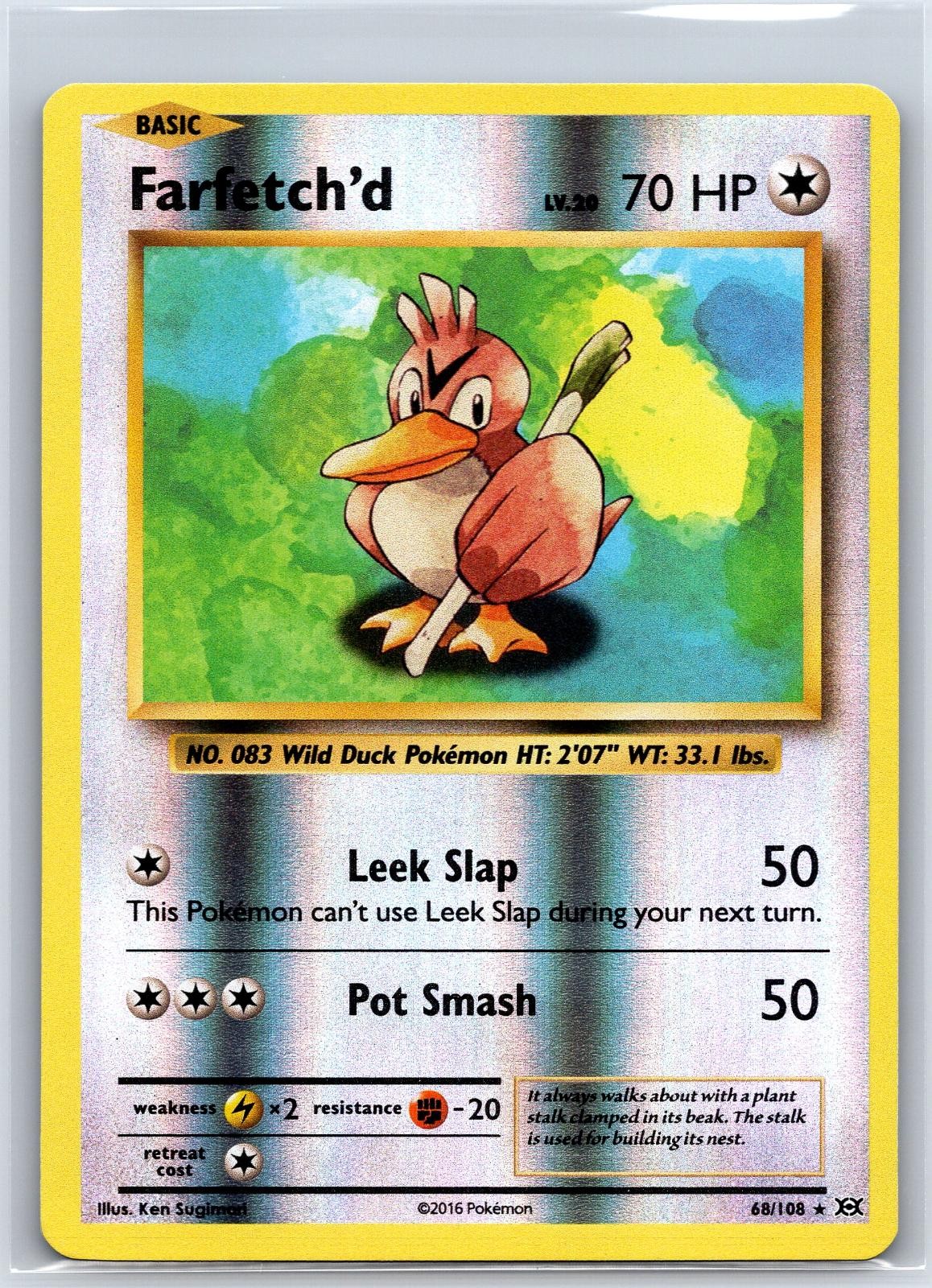 Farfetch'd 68/108 Rare Evolutions Pokemon Reverse Holo NM/M 619b-19