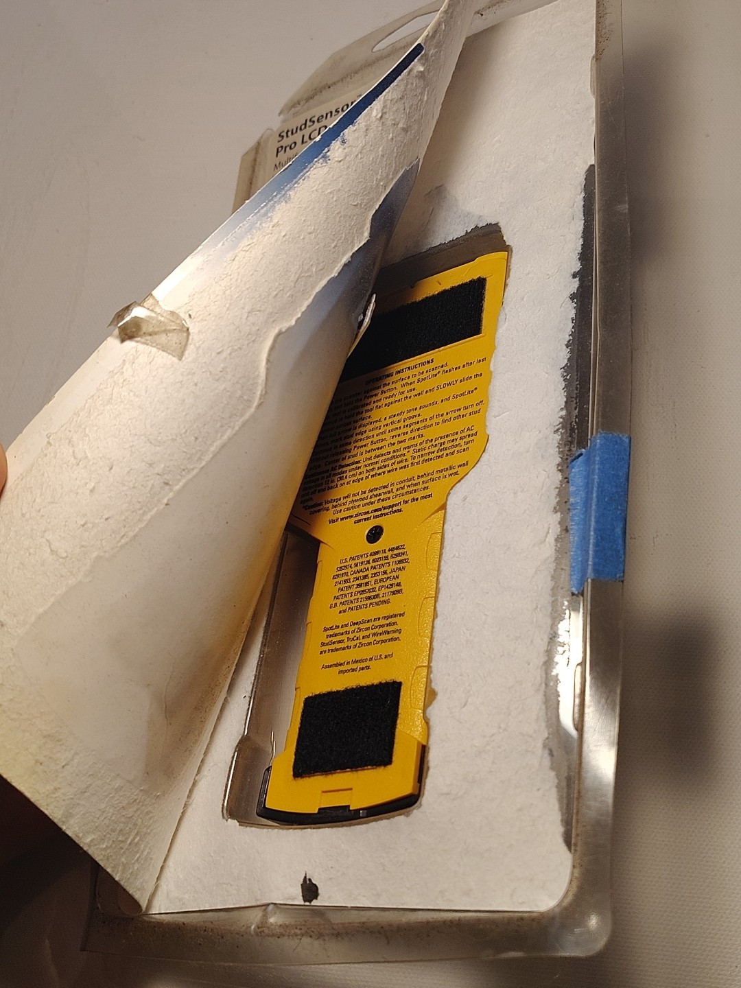 Zircon Stud Sensor Pro LCD Display Stud Finder Spotlite 2005 Open Box