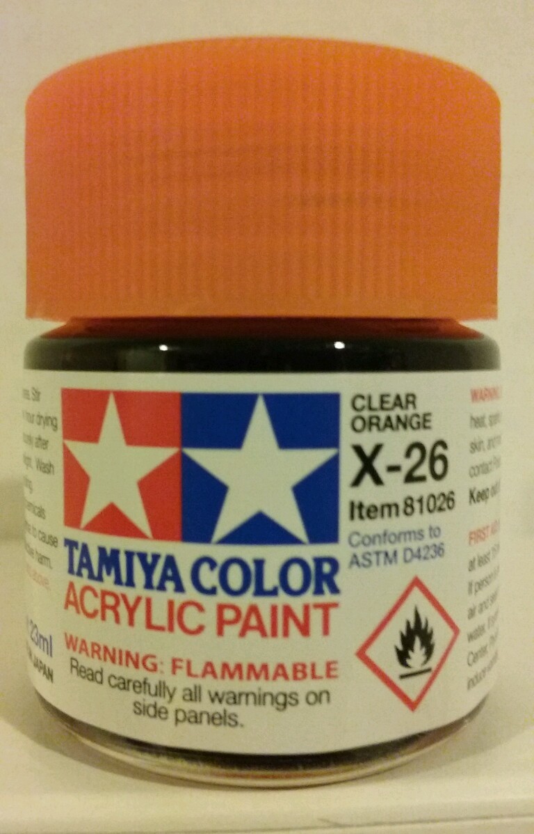 Tamiya acrylic paint X-26  Clear Orange   23ml