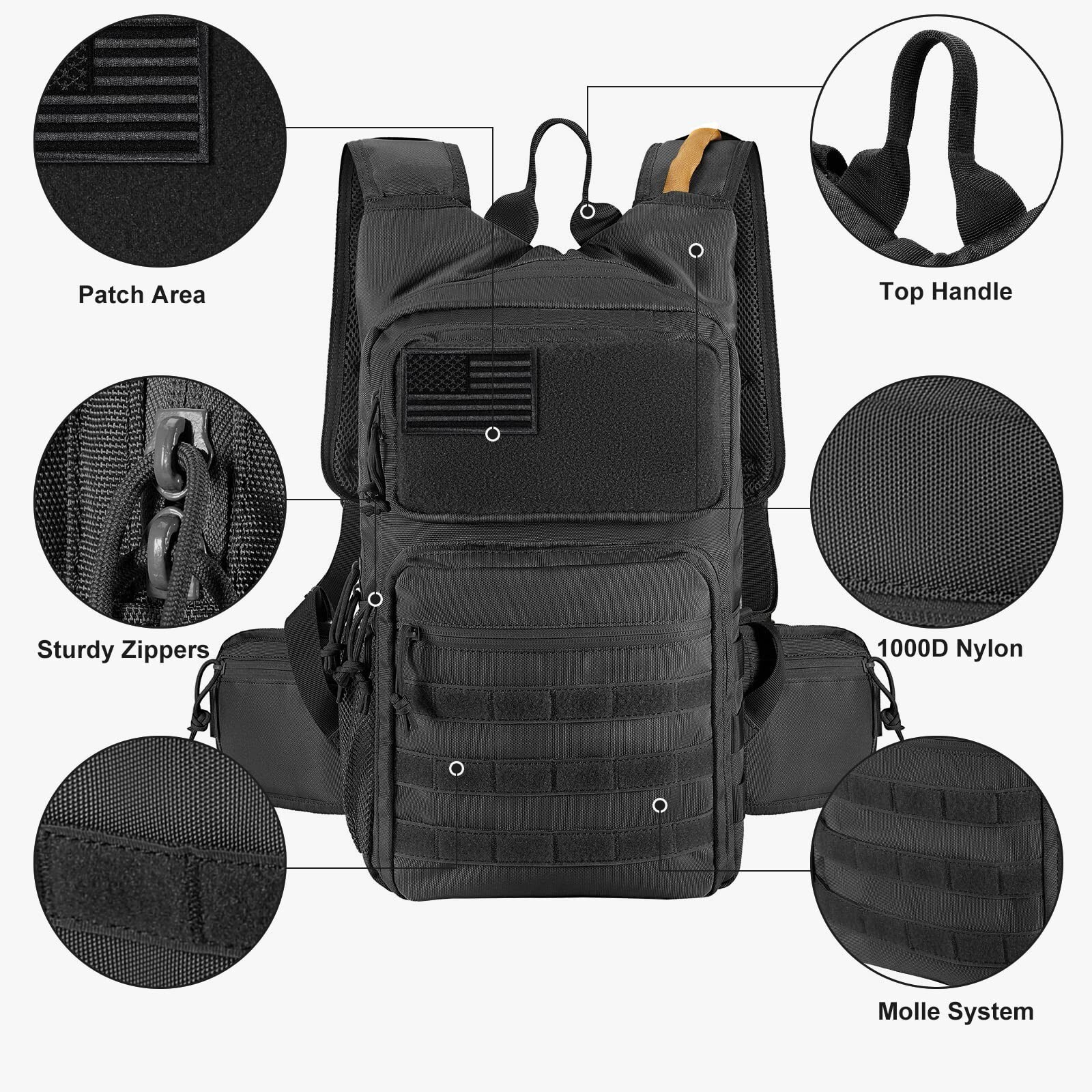 Tactical Hydration Pack Lightweight Insulation Water Backpack Molle... Fast Ship