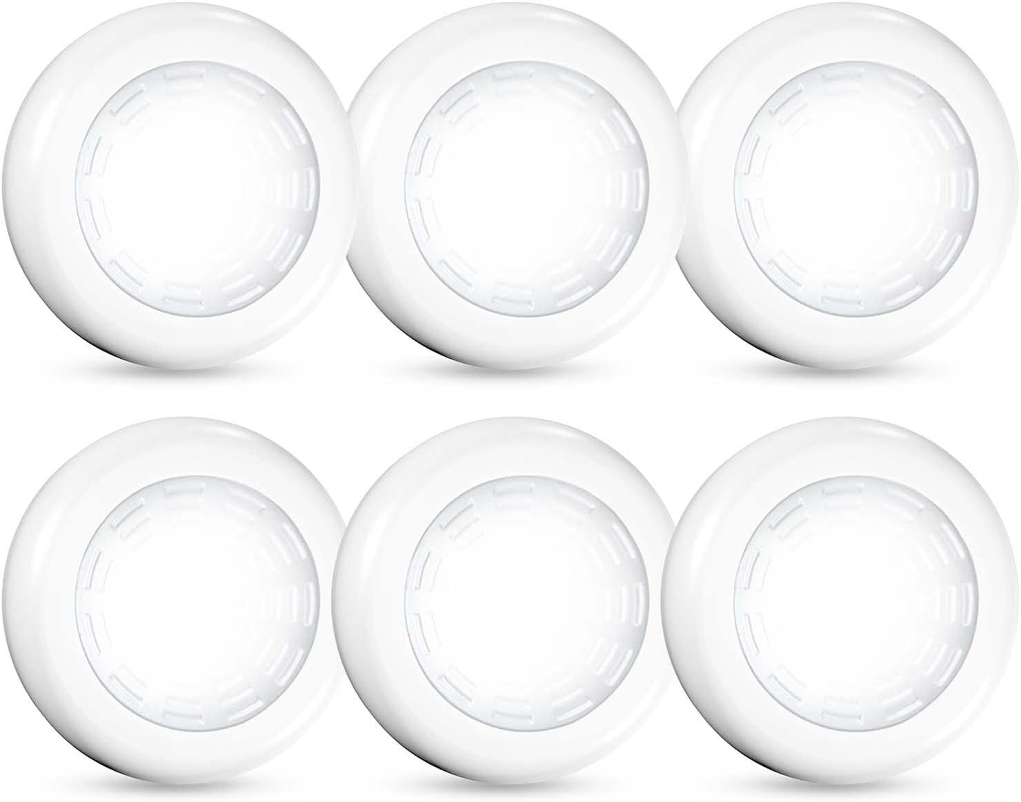Tap Light Push Lights 6 Pack Portable Bright LED Puck Light Touch Light Night