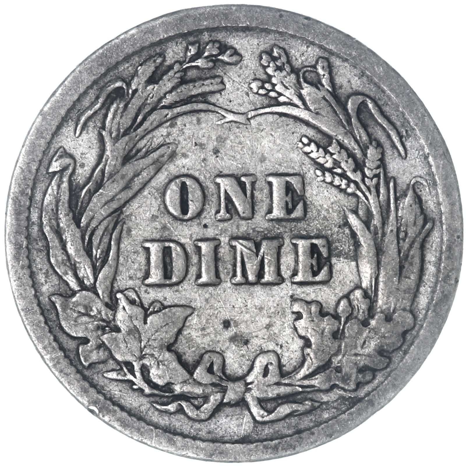 1909 (P) Barber Dime 90% Silver Fine FN