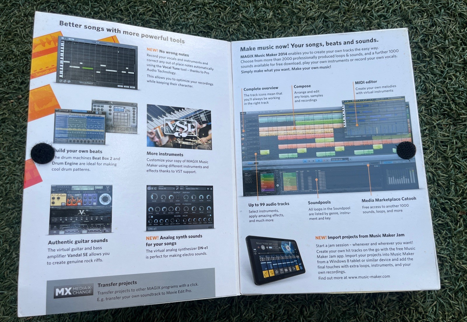 MAGIX Music Maker 2014 PC Software DVD Box Soundpool 18 Vista Win 7 Win 8