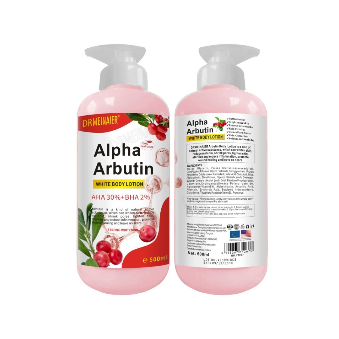 Alpha Arbutin Face/Body Lotion+ Serum Skin Brightenings, 500ml/ea USA Stock 🇺🇸