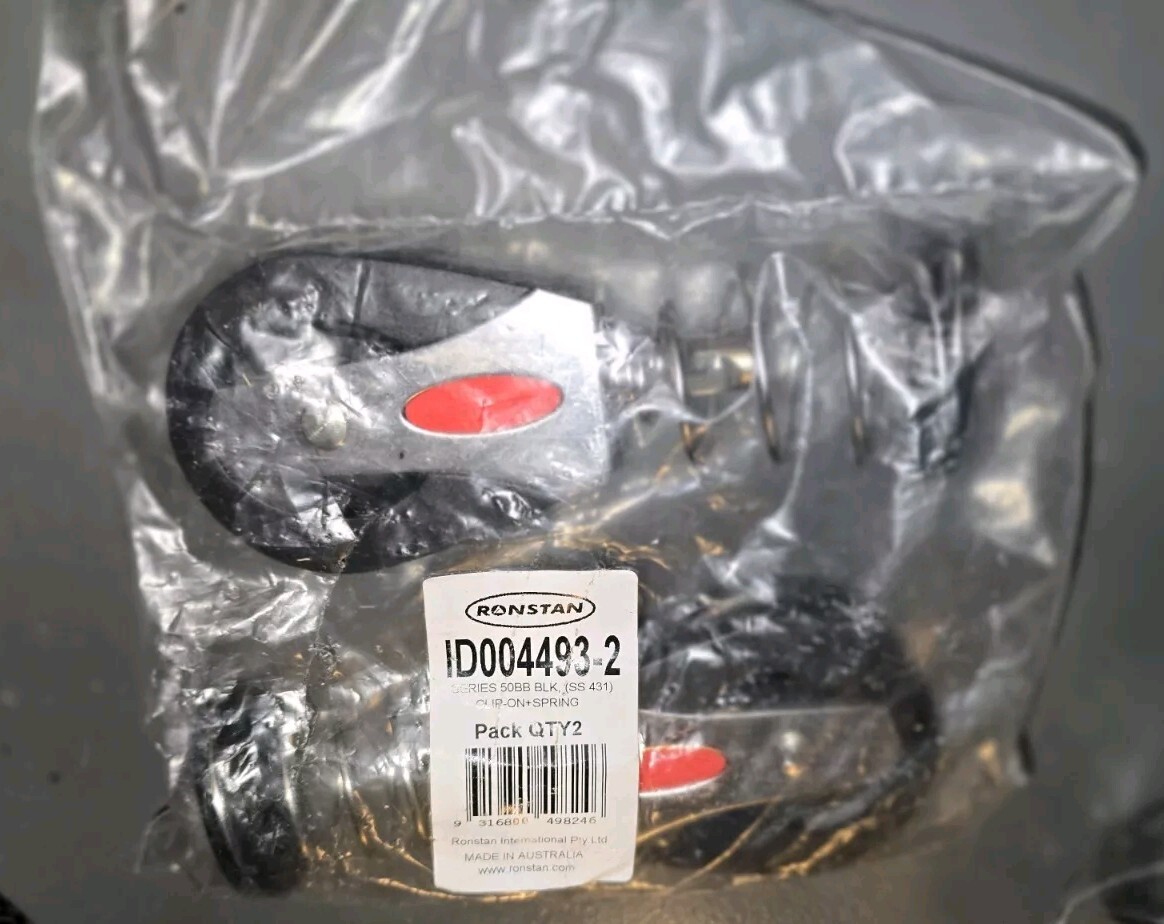 Ronstan Series 50BB Blk(SS431) Clip On Spring 2pack BRAND NEW