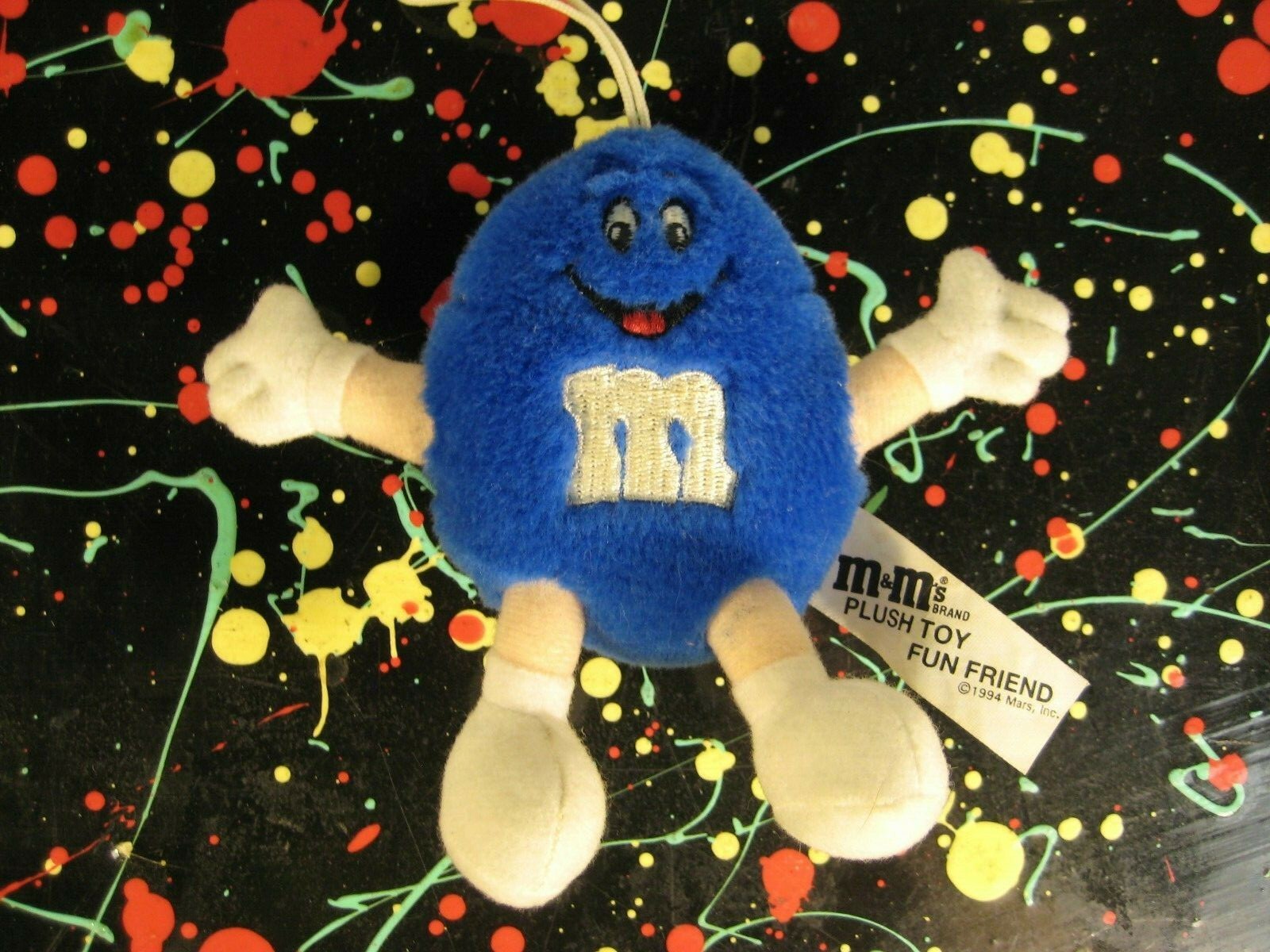 Fun Friend Blue M&M's M&Ms Mars Chocolate Inc Promo Plush - 1994 - no candy