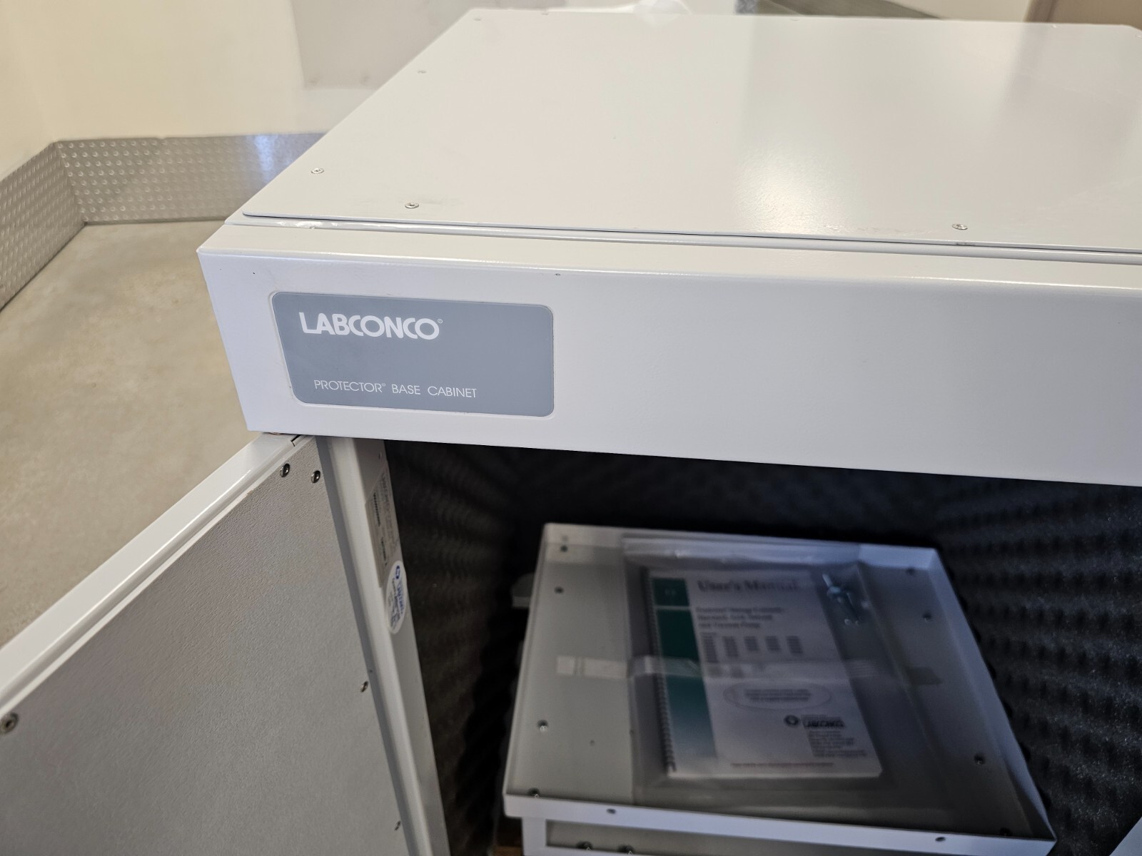 Labconco Protector Vacuum Pump Storage Cabinets Glacier White
