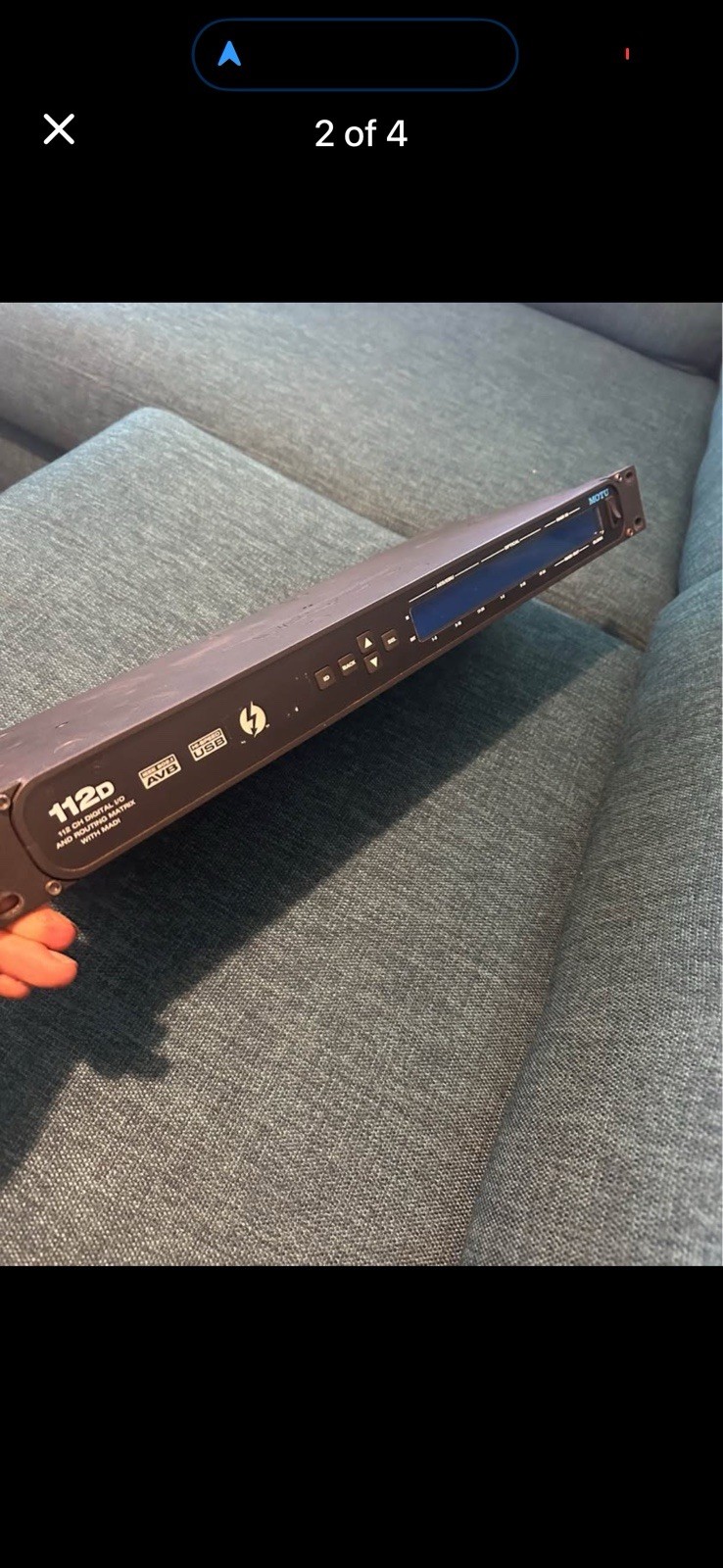 MOTU 112D 112-Channel Digital Routing Matrix 1U Rackmount AVB USB I/O