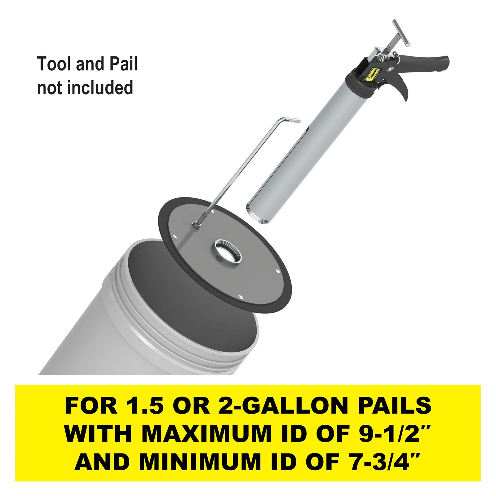 Engineering 504-G01 Threaded Follow Plate for 2 Gallon Pail