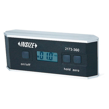 Insize 2173-360 Digital Level, 1-19/64" W, 6" L, Aluminum