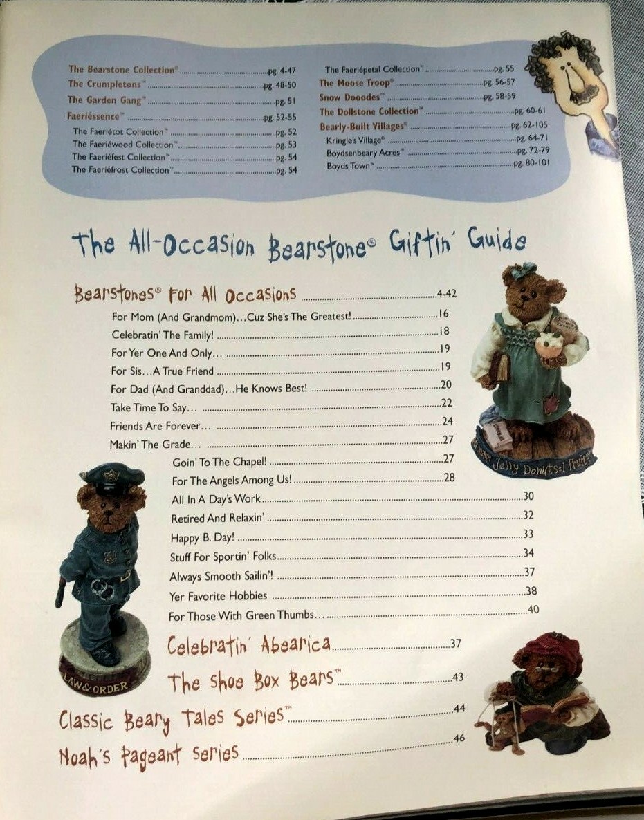 2002 FALL BOYDS COLLECTION CATALOG (FIGURINES)